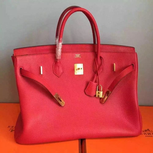 Hermes birkin 35 cm original togo leather red